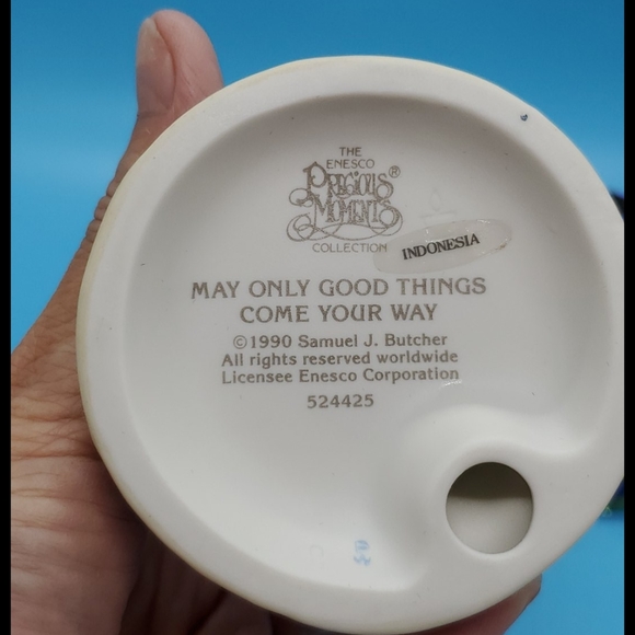 Precious Moments @1990 item#524425 butterfly & net collectible EUC no box gift - Picture 2 of 12